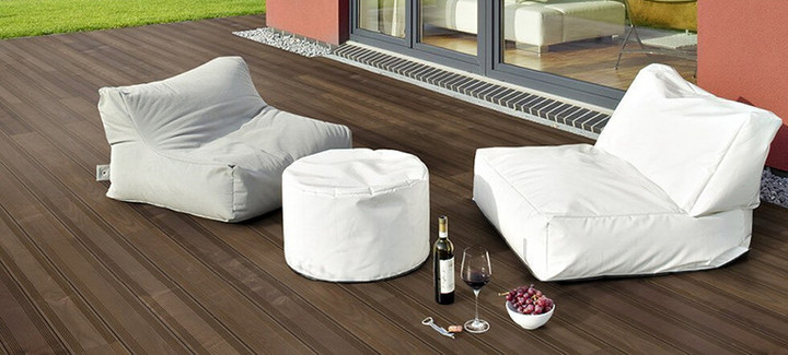 Terrassendielen Thermoholz dunkelbraun
